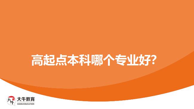 高起點(diǎn)本科哪個(gè)專(zhuān)業(yè)好？