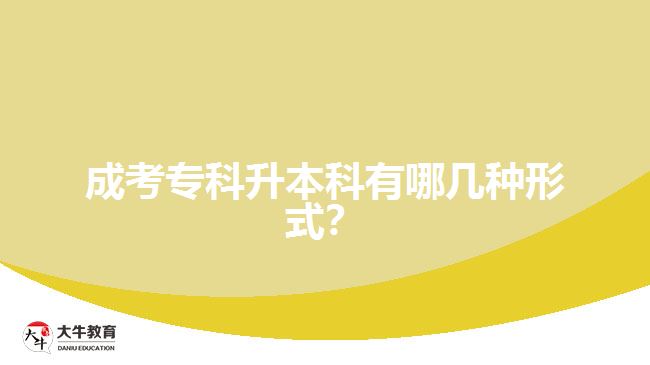 成人專(zhuān)科升本科有哪幾種形式？