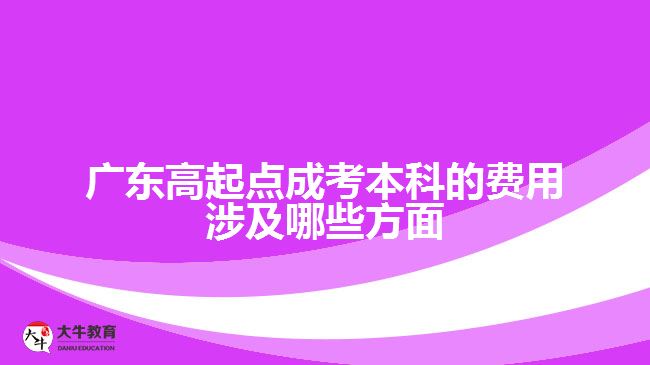 廣東高起點成考本科的費用涉及哪些方面