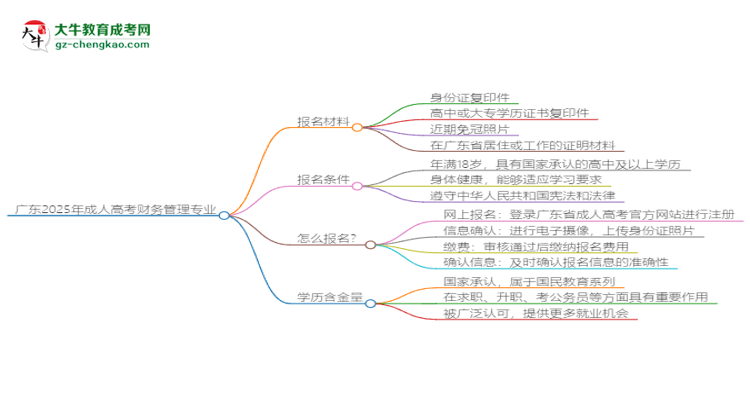 廣東2025年成人高考財務(wù)管理專業(yè)學(xué)歷能考公嗎？思維導(dǎo)圖