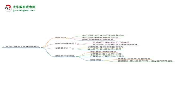 廣東2025年成人高考藥學(xué)專業(yè)學(xué)歷能考公嗎？思維導(dǎo)圖