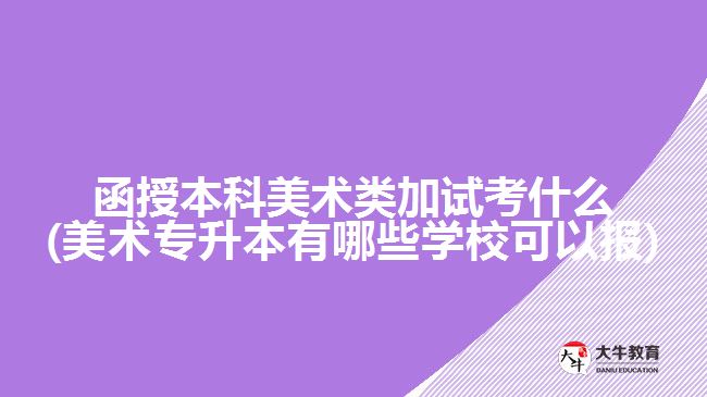 函授本科美術(shù)類(lèi)加試考什么(美術(shù)專(zhuān)升本有哪些學(xué)?？梢詧?bào))