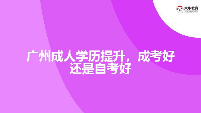 成人學(xué)歷提升，成考好還是自考好