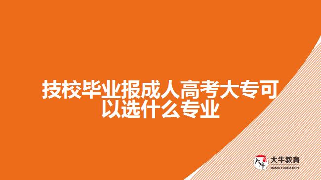 技校畢業(yè)報(bào)成人高考大專可選專業(yè)