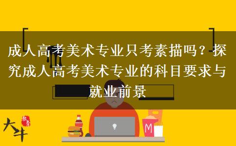 成人高考美術(shù)專業(yè)只考素描嗎？