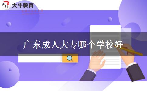 廣東成人大專哪個學(xué)校好