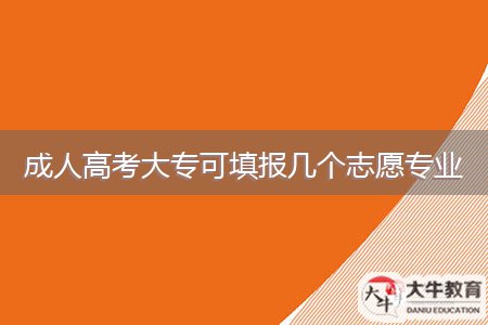 成人高考大?？商顖髱讉€志愿專業(yè)