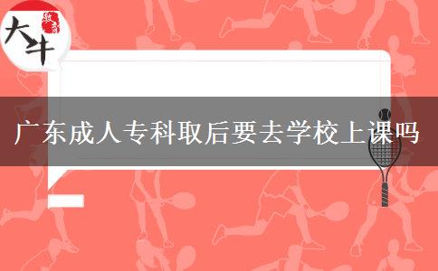 廣東成人?？迫『笠W(xué)校上課嗎