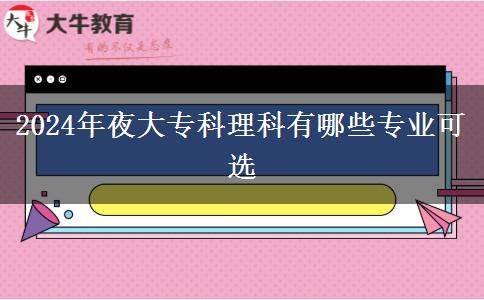 2024年夜大?？评砜朴心男I(yè)可選