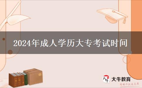 2024年成人學歷大?？荚嚂r間