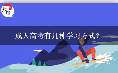成人高考有幾種學(xué)習(xí)方式？