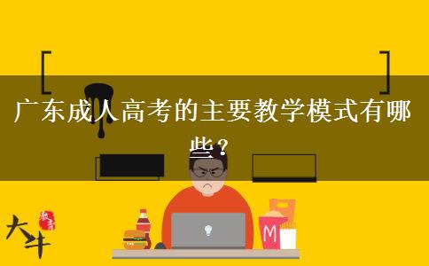 廣東成人高考的主要教學模式有哪些？