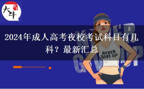 2024年成人高考夜?？荚嚳颇坑袔卓疲孔钚聟R總