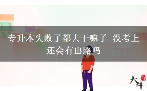 專升本失敗了都去干嘛了 沒考上還會(huì)有出路嗎
