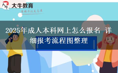 2025年成人本科網上怎么報名 詳細報考流程圖整理