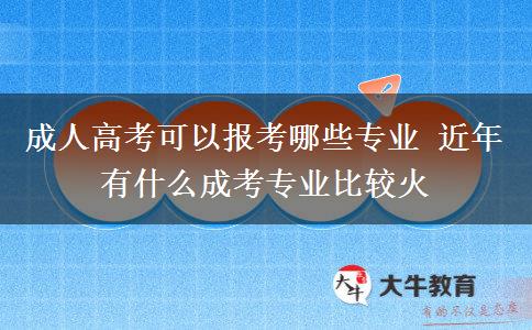 成人高考可以報(bào)考哪些專業(yè) 近年有什么成考專業(yè)